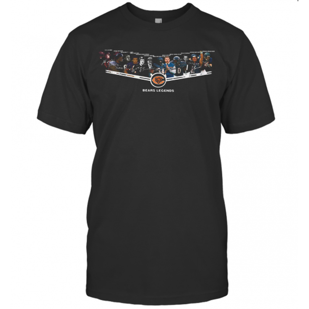 Chicago Bears Legends 6Id Luckman Doua Atkins Bulldog Turner Gale Sayers T-Shirt
